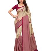 Multicolor Printed Art Silk Saree With Blouse