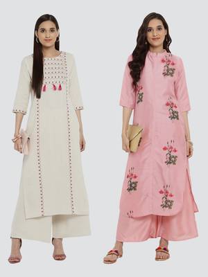 Combo Of Two Digital And Foil Print Kurtis 1