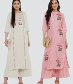 Combo Of Two Digital And Foil Print Kurtis