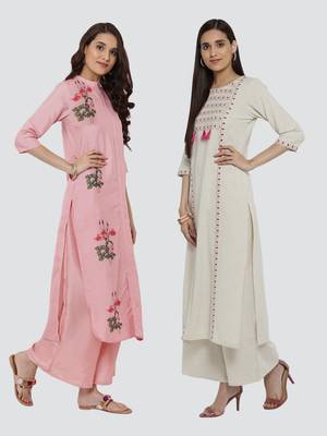 Combo Of Two Digital And Foil Print Kurtis 2