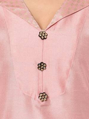 Combo Of Two Solid And Foil Print Kurtis 4