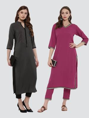 Combo Of Two Foil Print Kurtis 1