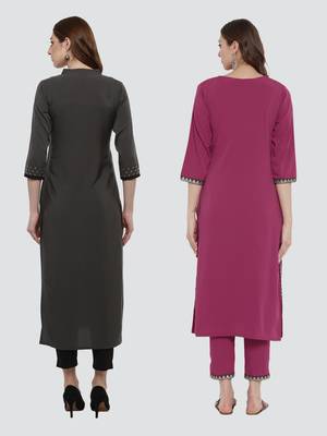 Combo Of Two Foil Print Kurtis 3