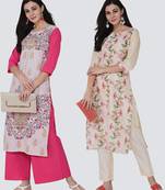 Combo Of Two Digital Print Kurtas