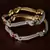 CZ, Ruby and Emerald Stone Embellished American Diamond Designer Bangles BD342