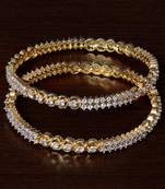 CZ Stone Embellished American Diamond Designer Bangles BD343
