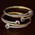 CZ, Ruby and Emerald Stone Embellished American Diamond Designer Bangles BD347