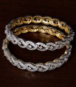 CZ Stone Embellished American Diamond Designer Bangles BD349