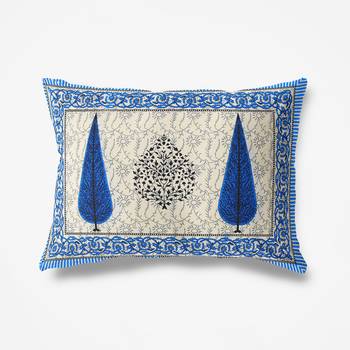 Cotton TC120 Hand Block Printed Ethnic Motif Single Bedsheet with One Pillow Cover 5