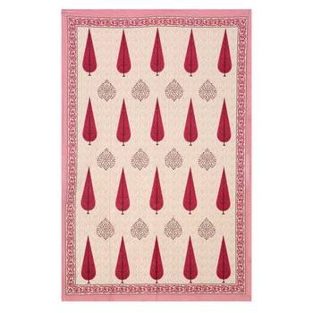 Cotton TC120 Hand Block Printed Ethnic Motif Single Bedsheet with One Pillow Cover 3