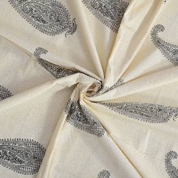 Cotton TC120 Hand Block Printed Ethnic Motif Single Bedsheet with One Pillow Cover 4