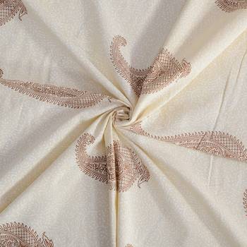 Cotton TC120 Hand Block Printed Ethnic Motif Single Bedsheet with One Pillow Cover 4