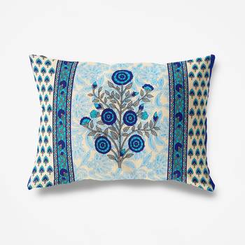 Jaipuri Cotton TC120 Hand Block Printed Floral Single Bedsheet with One Pillow Cover 5