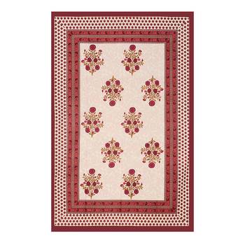 Jaipuri Cotton TC120 Hand Block Printed Floral Single Bedsheet with One Pillow Cover 3