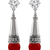 Silver agate danglers-drops