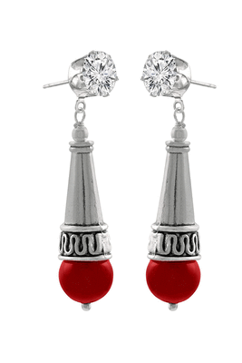 Silver agate danglers-drops 3