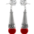 Silver agate danglers-drops