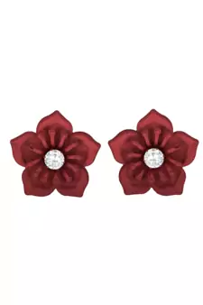 Red diamond studs