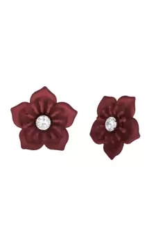 Red diamond studs