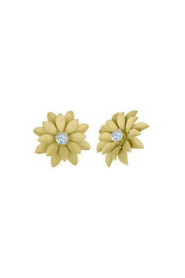 Yellow diamond studs 1