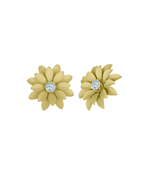 Yellow diamond studs