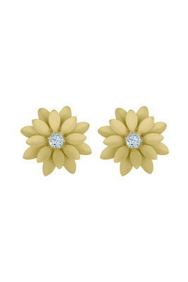 Yellow diamond studs 4