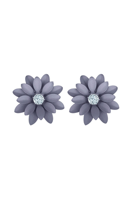 Grey diamond studs 3