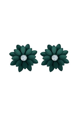 Green diamond studs 4