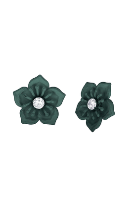 Green diamond studs 4