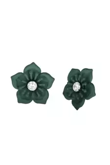 Green diamond studs