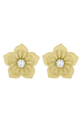Yellow diamond studs 1