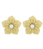 Yellow diamond studs