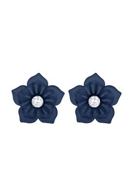 Blue diamond studs 1