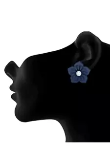 Blue diamond studs