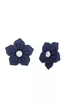 Blue diamond studs