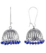 Silver jhumkas