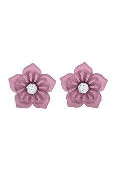 Pink diamond studs