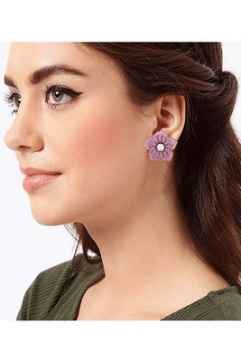 Pink diamond studs 3