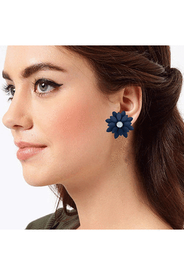 Blue diamond studs 2