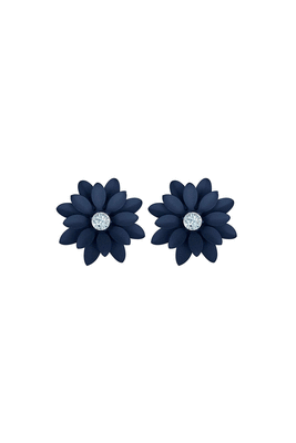 Blue diamond studs 4