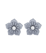 Grey diamond studs