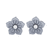 Grey diamond studs