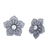 Grey diamond studs