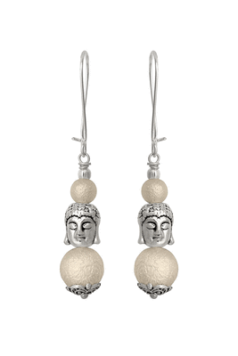 Silver pearl danglers-drops 1