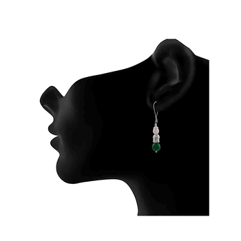 Silver agate danglers-drops 2