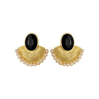 Black crystal chandbali 1