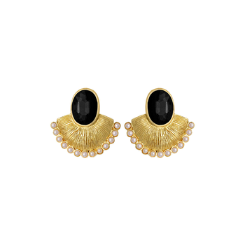 Black crystal chandbali 3