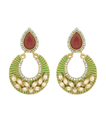 Red diamond danglers-drops