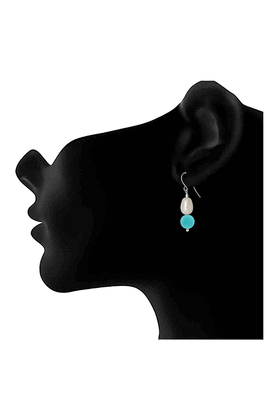 Silver agate danglers-drops 2