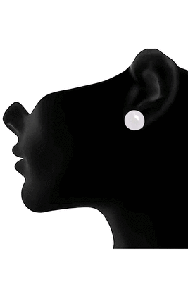 Silver pearl studs 3